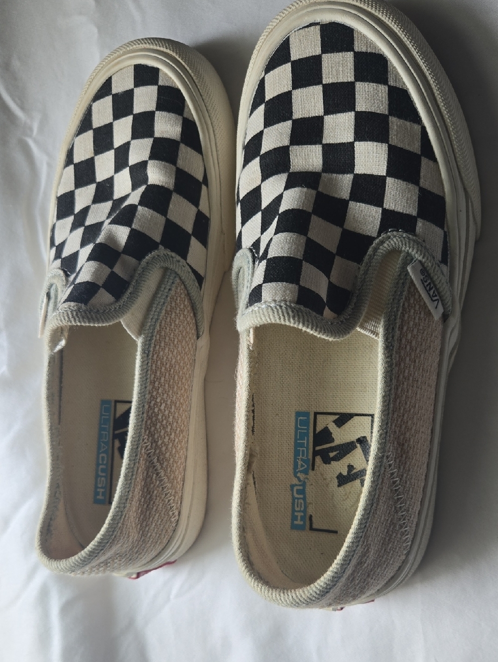Vans Kids Checkerboard Slip-On Sneakers - Black & White